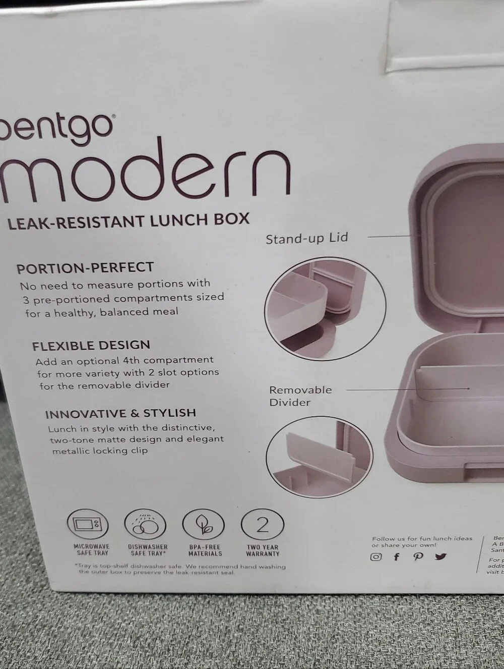 Bentgo Modern - Leak-Resistant Bento Lunch Box NIB